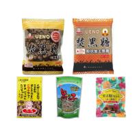 焚黒糖（たきこくとう）　沖縄黒糖と徳之島産原料糖をブレンドした加工黒糖です。