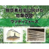 ウッディフォース工法【間伐材使用木杭地盤改良工事】